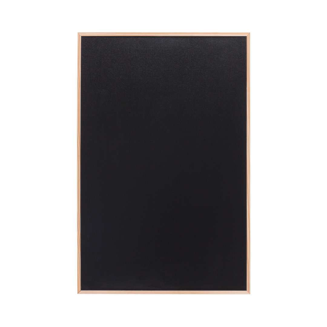 New Basic Bi-Office chalkboard with pine wood frame