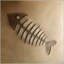 MOTIF DE POISSON DE TABLE 16 '' MGO