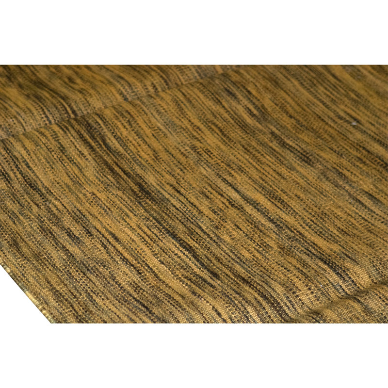 Flatweave Cotton Area Rug in Rust