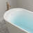 FerdY Langkawi 59" Acrylic Freestanding Bathtub, Brushed Nickel Drain
