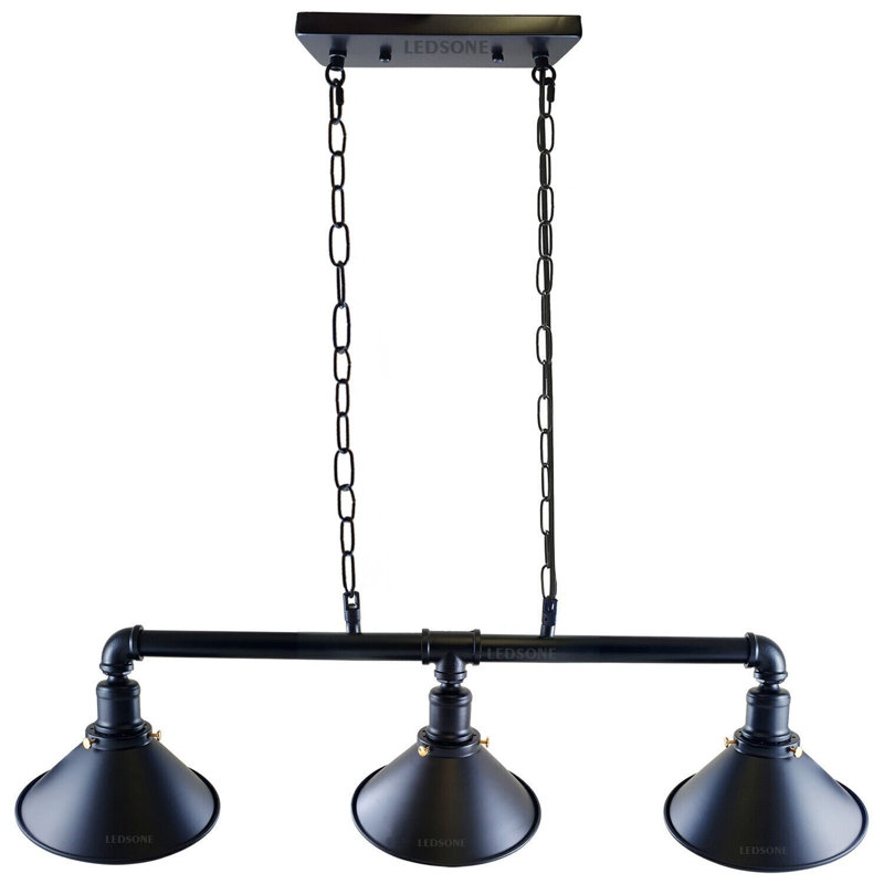Malibu 3 - Light Pendant, Black