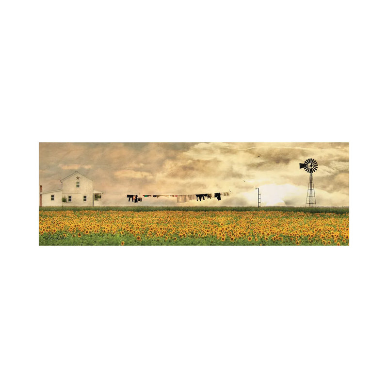 Laundry Day by Lori Deiter - Wrapped Canvas Panoramic Print, 30.48 cm H x 91.44 cm W x 3.175 cm D