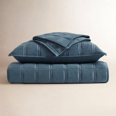 Ensemble de courtepointe en velours double