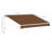 10' X 8' Manual Retractable Sun Shade Patio Awning - Coffee Brown-125181373-125181365