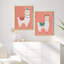 Ensemble d'art mural encadré Boho Llama-119346968-119346966