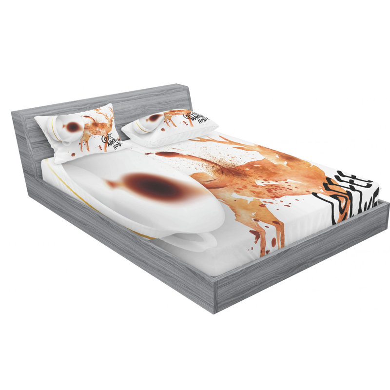 Microfiber Sheet Set, Queen Sheet Set with Fitted Sheet