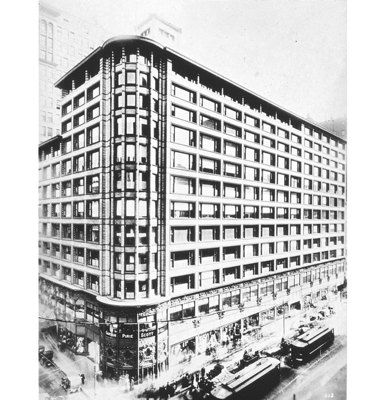 Édifice Carson Pirie Scott à Chicago, H 24 po x l 19 po