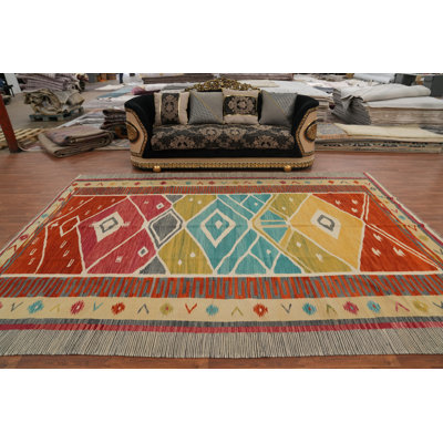 Lively Home Decor Colourful Kilim Tribal Rug 9x12