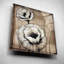 «Neutral Poppies II» par Tim O'Toole, art mural en verre acrylique, 36 po x 36 po-1246831711