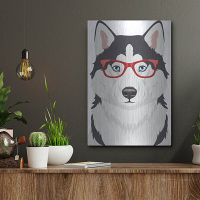 «Husky portant des lunettes de hipster 2» par les affiliés Furbaby