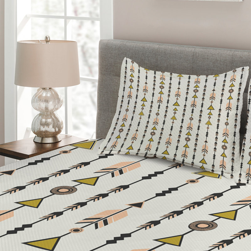 Modern & Contemporary Geometric Shapes Coverlet