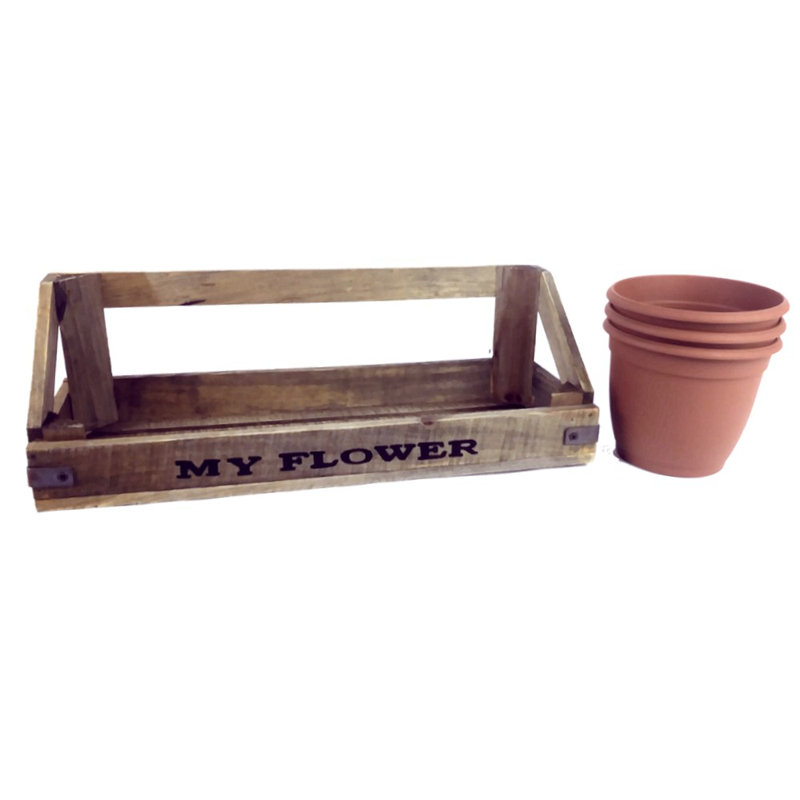 Ensemble de pots à fleurs muraux en plastique 4 pièces Dash