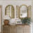 Solid Wood Dome Mirror