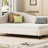 L-Shaped Daybed With Solid Wood Legs