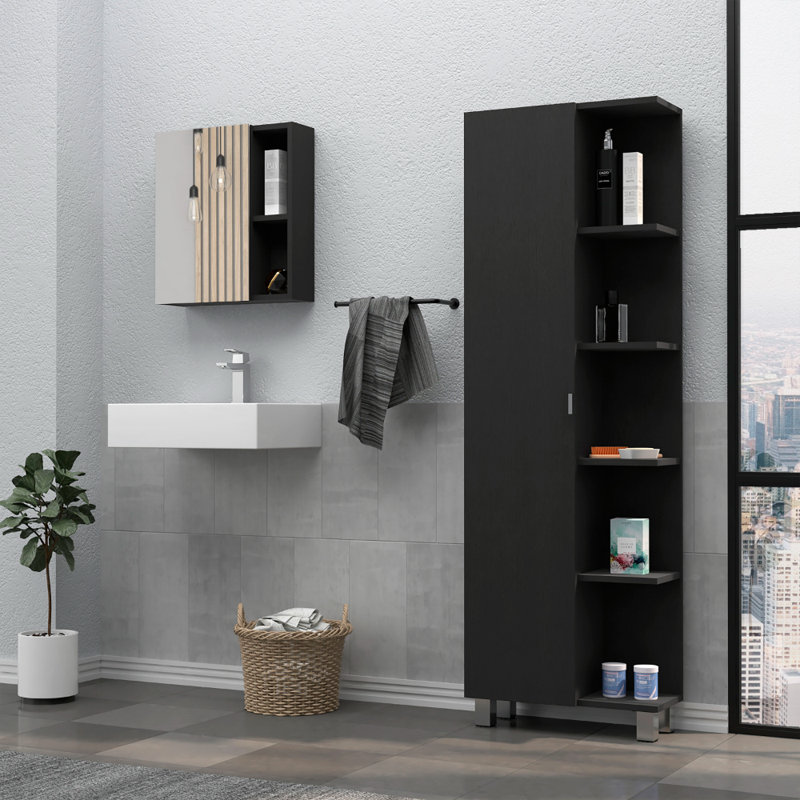 Freestanding Bathroom Storage Furniture Set