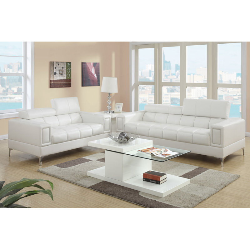 Shererd 83'' Faux Leather Sofa