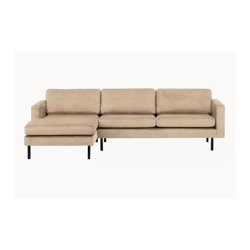 Cobden Corner Sofa, Left Hand Facing, Cream Polyester Blend