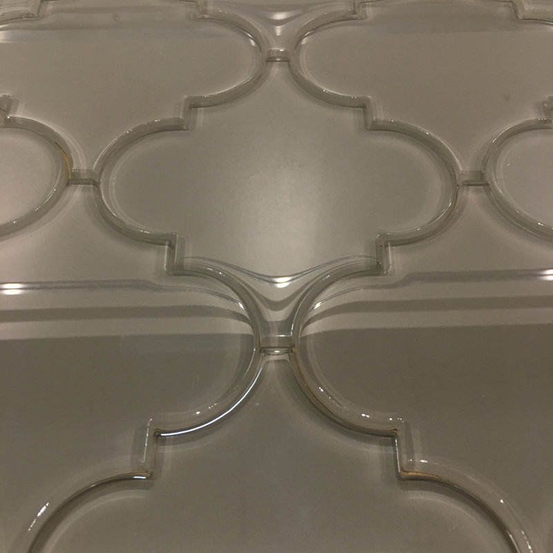 Genoa 6" x 6" Glass Wall Tile, Ecru