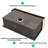 36 Inch Gold Farmhouse Sink - Durable Stainless Steel, Easy-Clean Nano-PVD Finish, and Spacious Apron Front Design