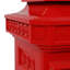 vidaXL Pillar Mailbox Cast aluminum Large Decorative Inlays-201242613