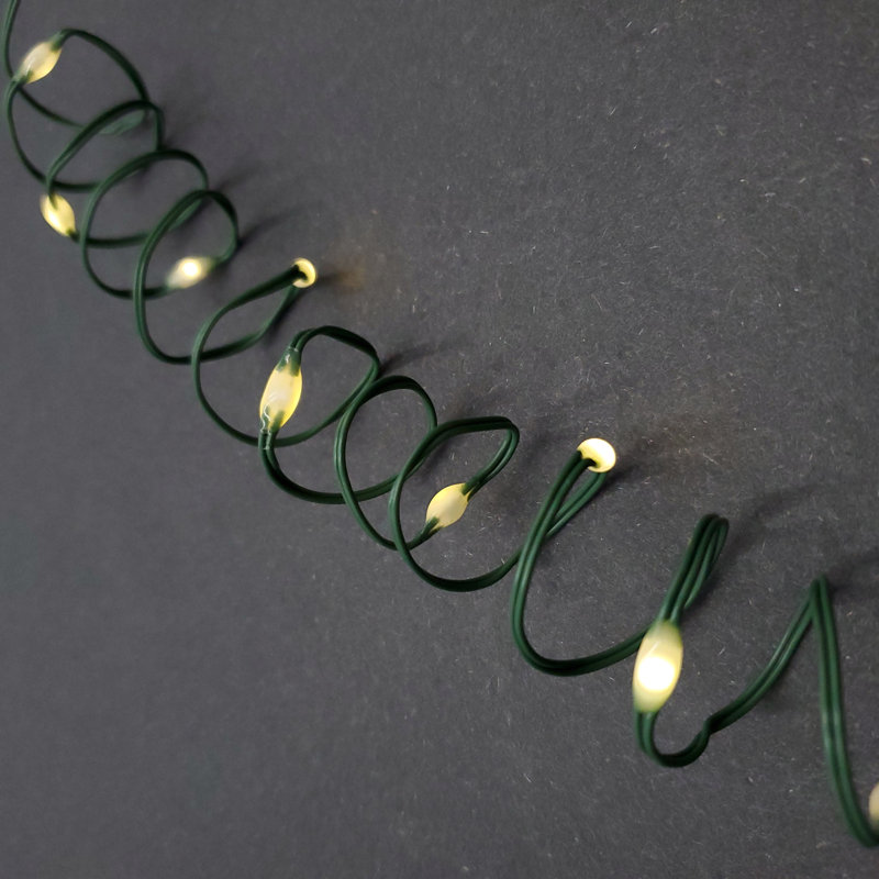 Lockett Solar Powered PVC Coated Fairy String Lights, Soft White Lights