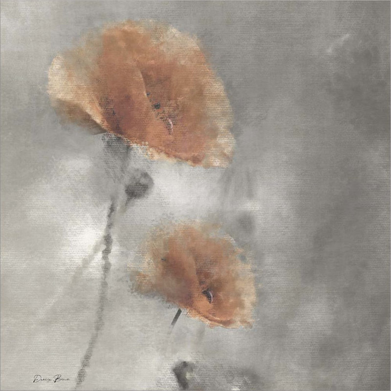 Décoration murale deux coquelicots