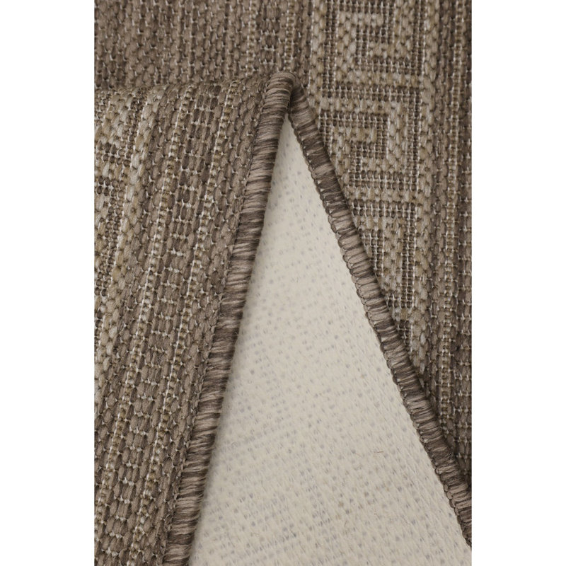 GEL GREEK KEY LATTE 160/225cm, Runner 60 x 180 cm