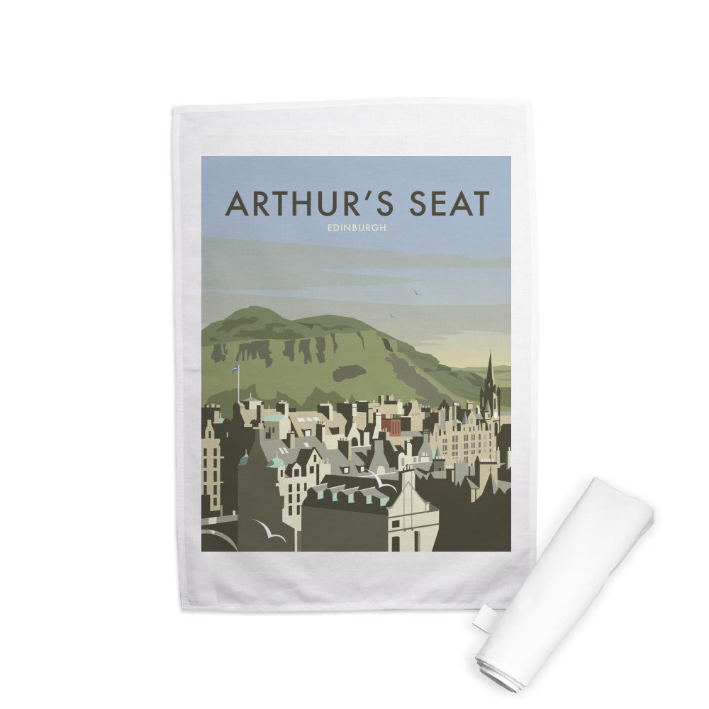 Arthur's Seat, Edinburgh, Scotland Tea Towel