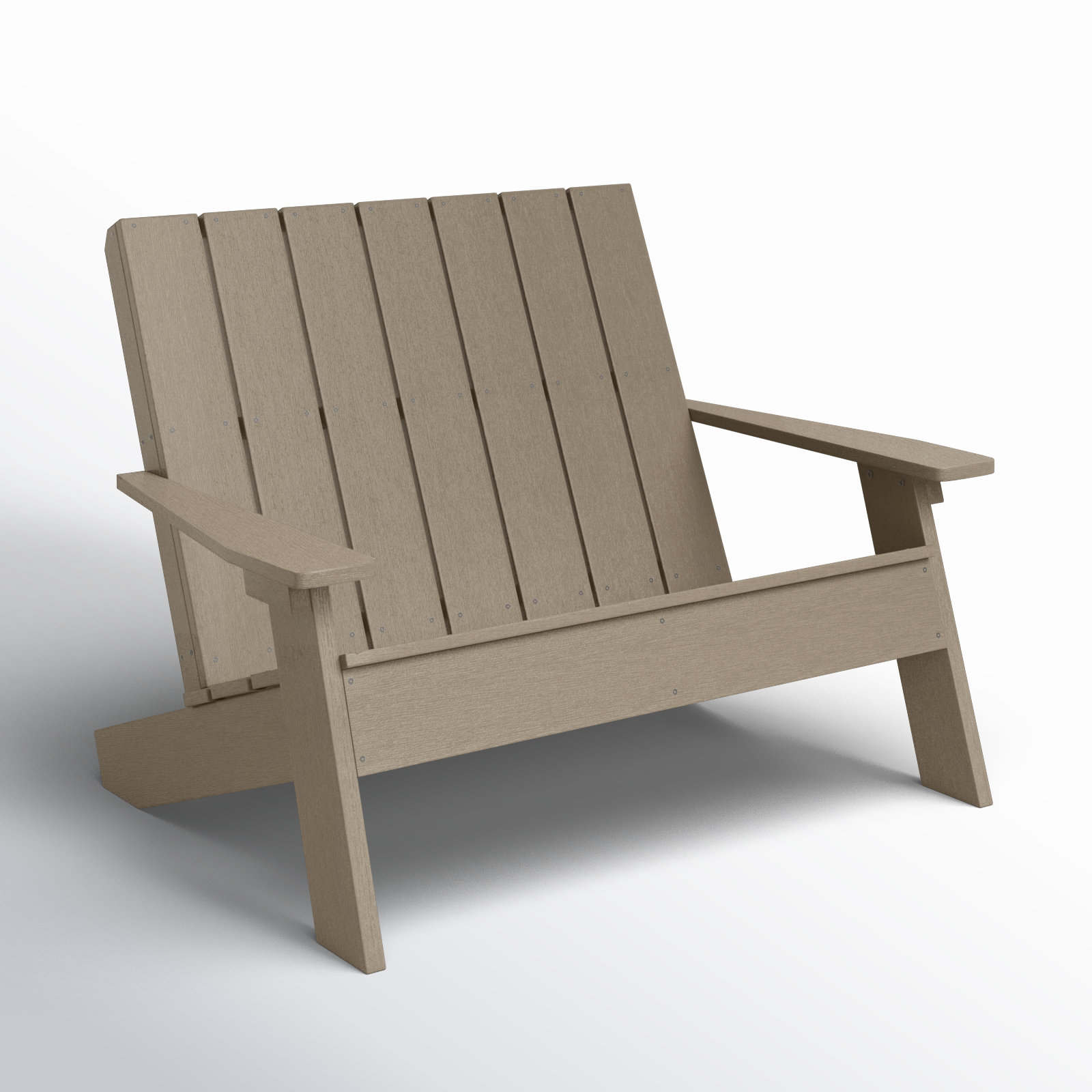 Byrnes 54" Patio Loveseat, Woodland Brown
