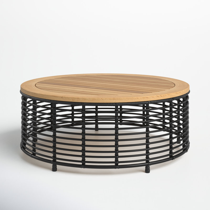 Table basse Dochi, Toile blanche Sunbrella®