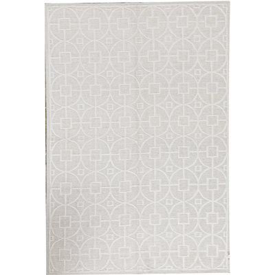 Hand-Knotted High-Quality Silver Area Rug