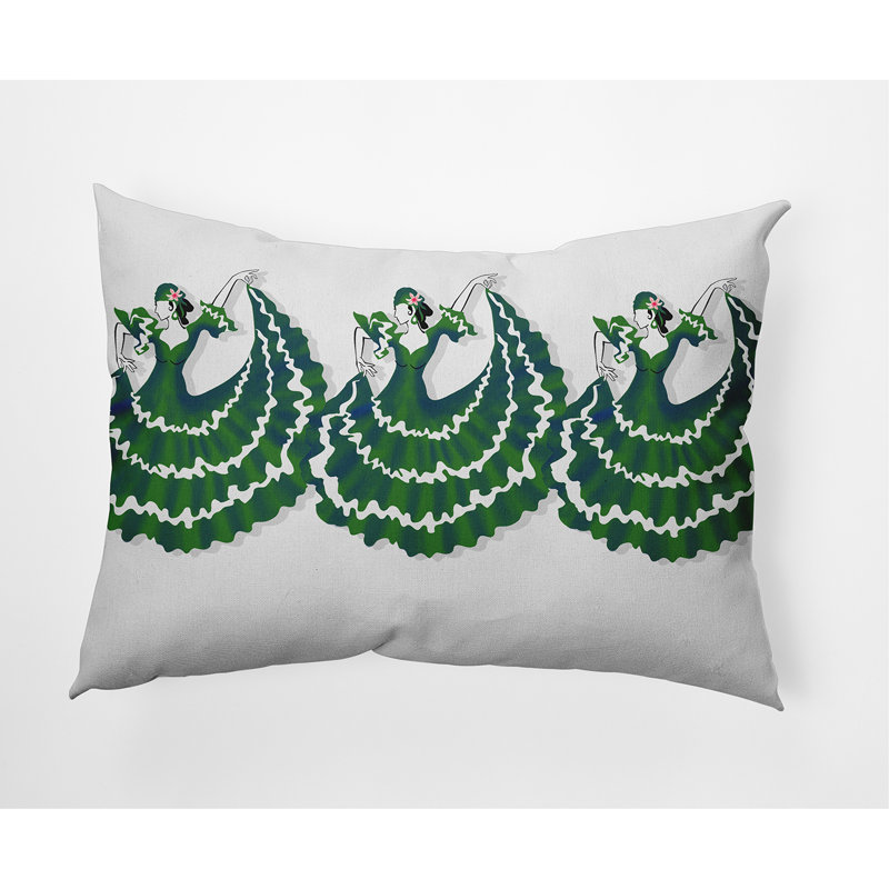 Coussin Cuban Dancer, Vert