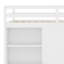 Lit mezzanine avec garde-robe, bureau et tablettes-577246019