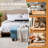 Athiste Upholstered Flannel Storage Ottoman, Multi-Function Tufted Footrest Bench-1713863439