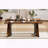 70.9" Rectangular Dining Table with Waterproof Marble Surface and Adjustable Legs