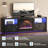 Brahma 71" W TV Stand with Electric Fireplace and LED Lights-92003199