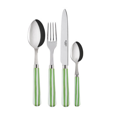 Sabre Paris - 4 Pieces Cutlery Set White Stripe