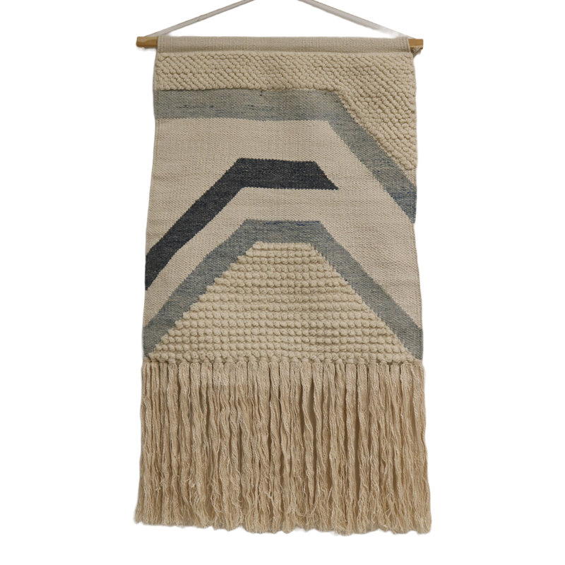 Hand Woven Wall Hanging, Multicolor,  24" H x 45" W