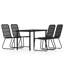 Minto 4 - Person Wicker Patio Dining Set with Rectangular Table-1832453704