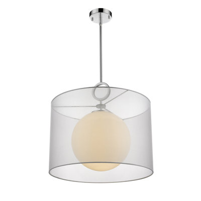 Luminaire suspendu cylindrique à 1 lumière Cayenne