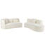 Grand canapé modulaire 2 pièces Boneless avec 3 coussins, pour salon, chambre à coucher-1617187976
