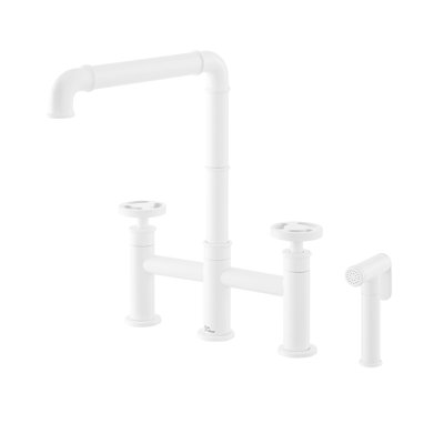 Avallon Pro Widespread Kitchen Faucet with Side Sprayer