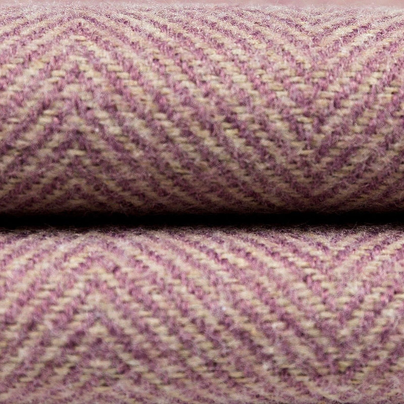 Herringbone Throw Blanket, Lilac, W265 x L380cm