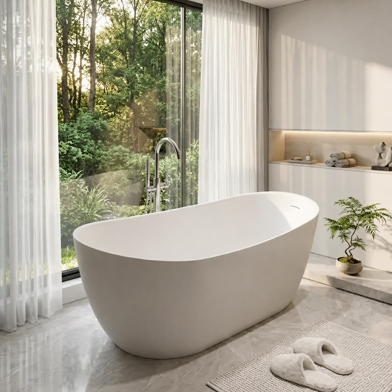 Baignoire de trempage autoportante 71 po. X 33,46 po.