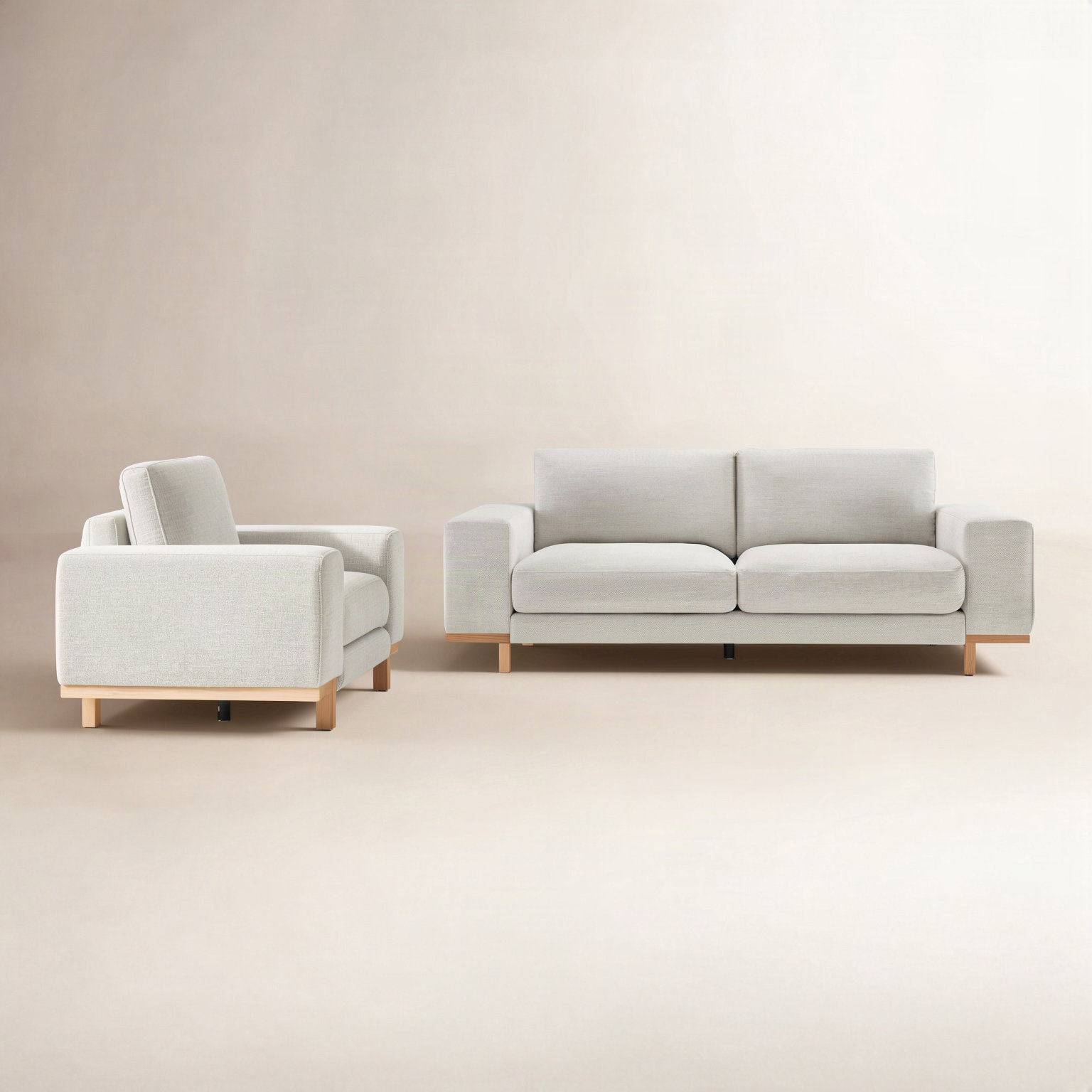 Arnette 2Piece-Living Room Set, Brent Light Gray