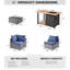 Ensemble de canapé modulaire 5 pièces avec coussins-794153594-798203223