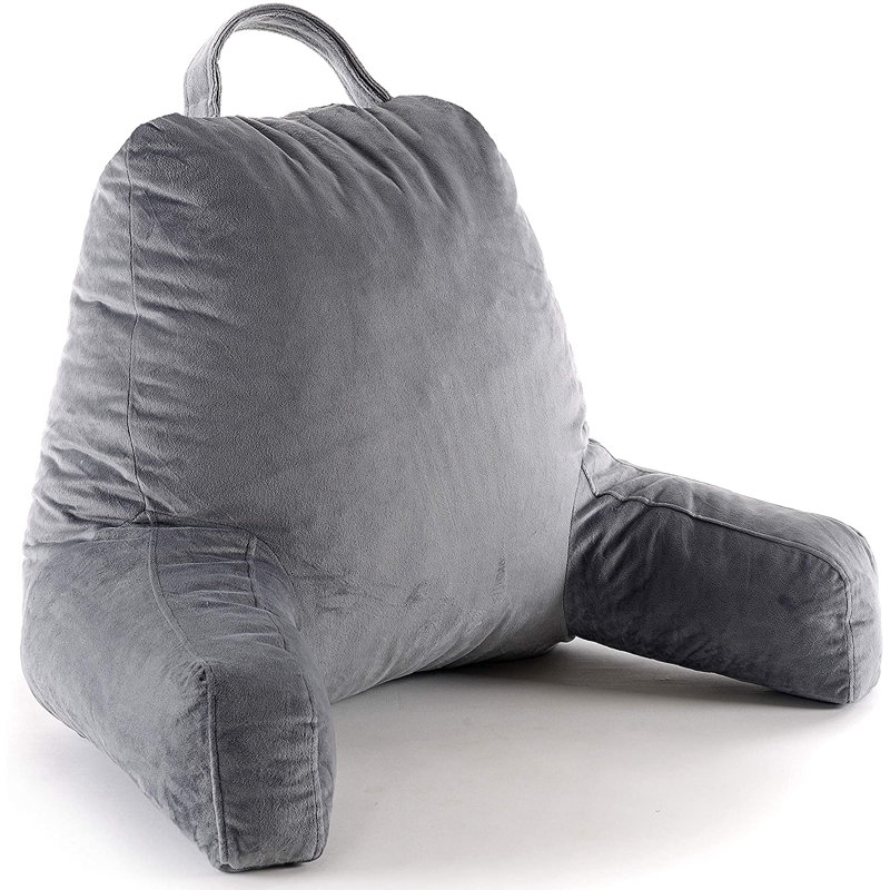 Zukowski Bed Pillow Cover & Insert, Grey