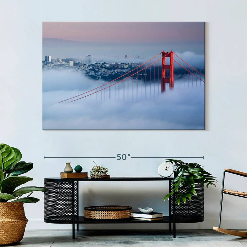 Lilie Murky Golden Gate Bridge, H 34 po x l 51 po