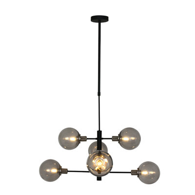 Ernesto 6 - Light Black Unique/Statement Pendant