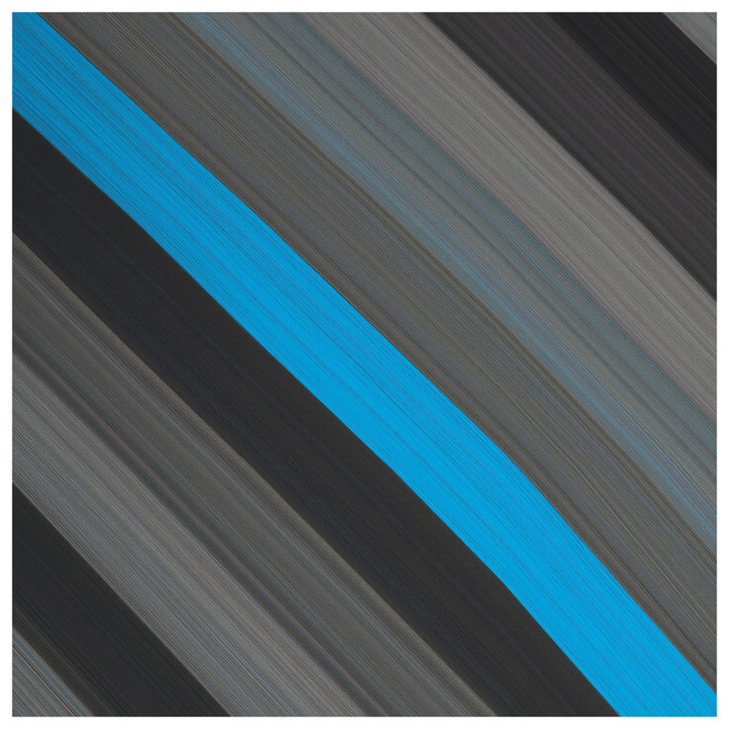 Blue Diagonal Stripes Double Sided Throw Pillows, 20 x 20 inches